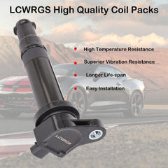 LCWRGS ignition coil close-up showing connector and durable epoxy for reliability