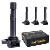 LCWRGS ignition coils front view showing four-pack, clear fit and quick replacement benefit
