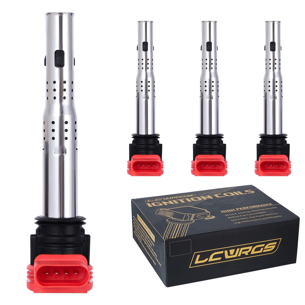 LCWRGS ignition coils front view showing four coils and connectors for reliable replacement