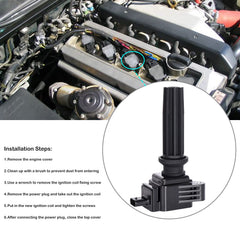 LCWRGS coil installed in engine bay demonstrating direct-fit replacement benefit