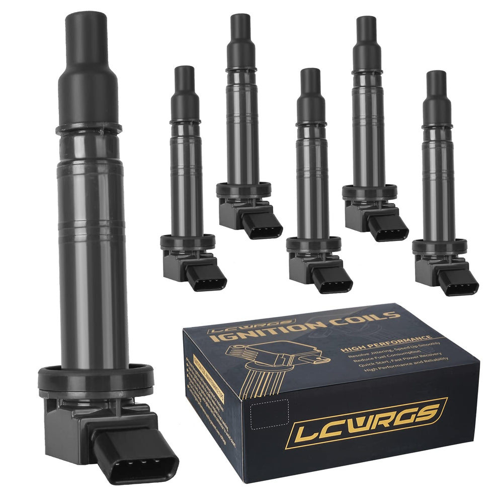 LCWRGS six ignition coils front view showing compact OEM-style fit and reliability