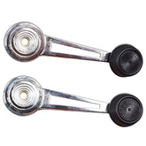 Lcyolada chrome window crank pair front view showing fitment and finish benefit
