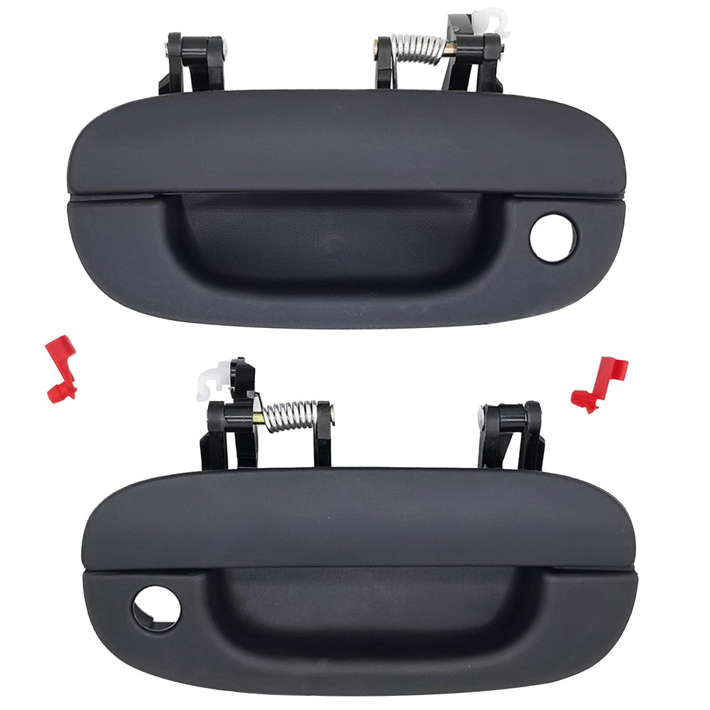 Lcyolada front pair in textured black showing clean factory look and easy swap