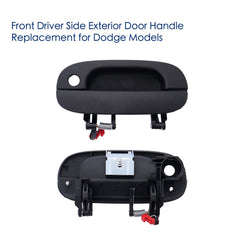 Lcyolada handle mounted on a Dodge Ram door demonstrating correct fit and operation