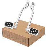 LDJXDADI front peg kit displayed, showing chrome finish and included parts for easy install