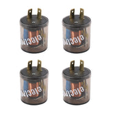 LDMINDA front view of 4-piece flasher relay pack showing compact design and quick replacement benefit