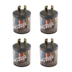 LDMINDA front view of 4-piece flasher relay pack showing compact design and quick replacement benefit