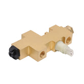 LDMINDA front view of proportioning valve showing ports and mounting flange, durable fit