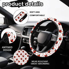 Ldntly front seat covers pair showing breathable fabric and protection