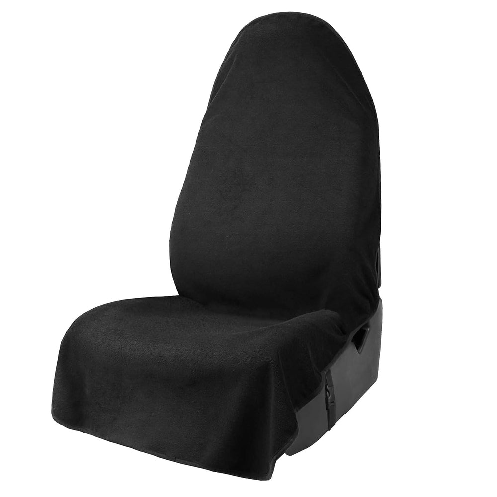 Leader Accessories front seat cover displayed on a black bucket seat protecting upholstery