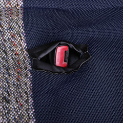 Leader Accessories pre-cut seatbelt openings maintaining safety access