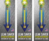 Leak Saver front pack 3-pack showing bottles and label, brand helps quick diagnostics
