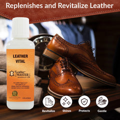 Leather Master with applicator pad demonstrating even application and quick results