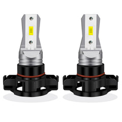 LEDYOTRY front view of bulb pair showing compact plug-and-play design and easy install benefit