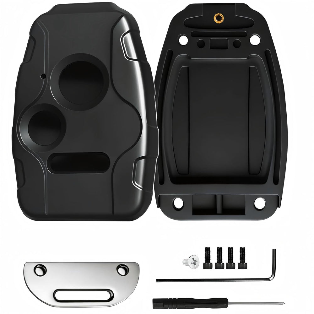 LEHDE front view of replacement shell showing button layout and fit benefit