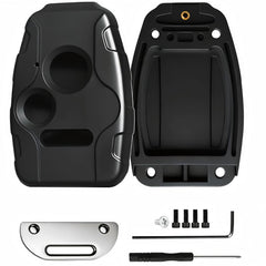 LEHDE front view of replacement shell showing button layout and fit benefit