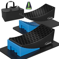 LEIDGG front packaging showing full leveling kit and portability benefit