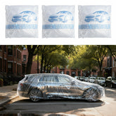 LEIFIDE front full view clear car cover showing complete exterior protection