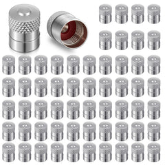 LEIFIDE front view of 100-pack valve caps showing neat packaging and value