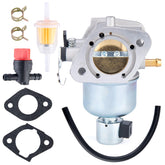LEIMO KPARTS carburetor front view showing mounting flanges and clear fit