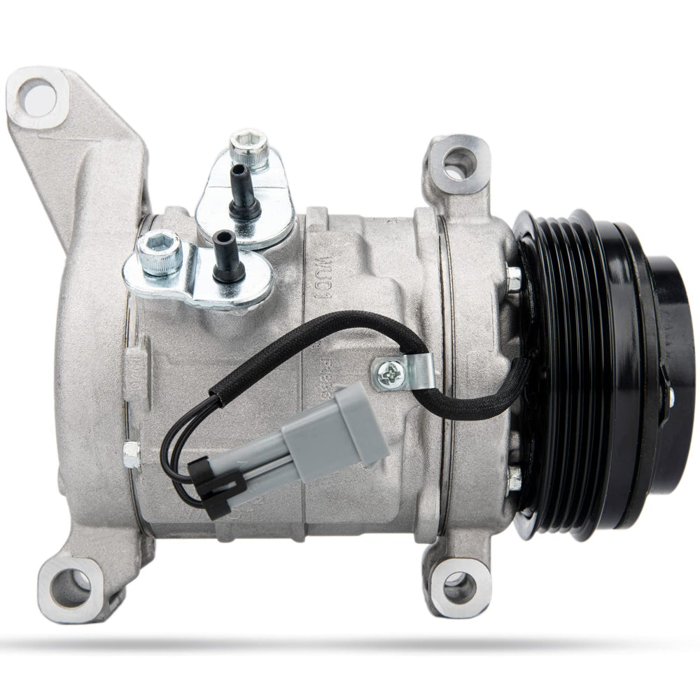 LEIMO KPARTS compressor front view showing full unit and direct-fit benefit
