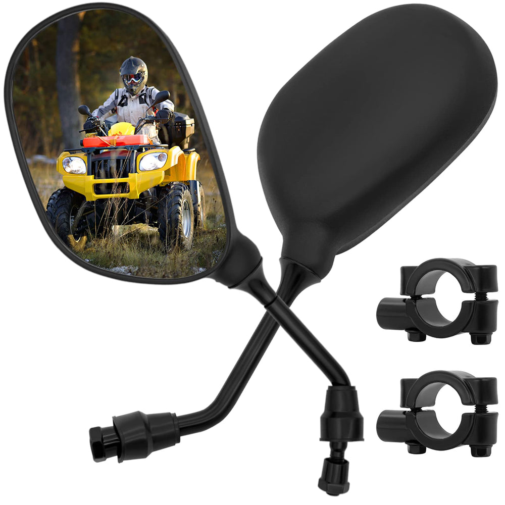 LEIMO KPARTS front view mirror showing clear reflective surface and safety benefit