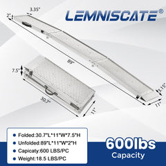 LEMNISCATE folded compact with handle for easy transport benefit