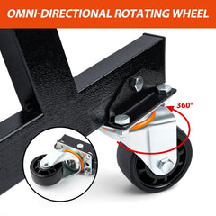 LEQEE swivel caster wheels detail for smooth mobility and easy positioning