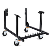 LEQEE front view assembled stand showing stable support and ease