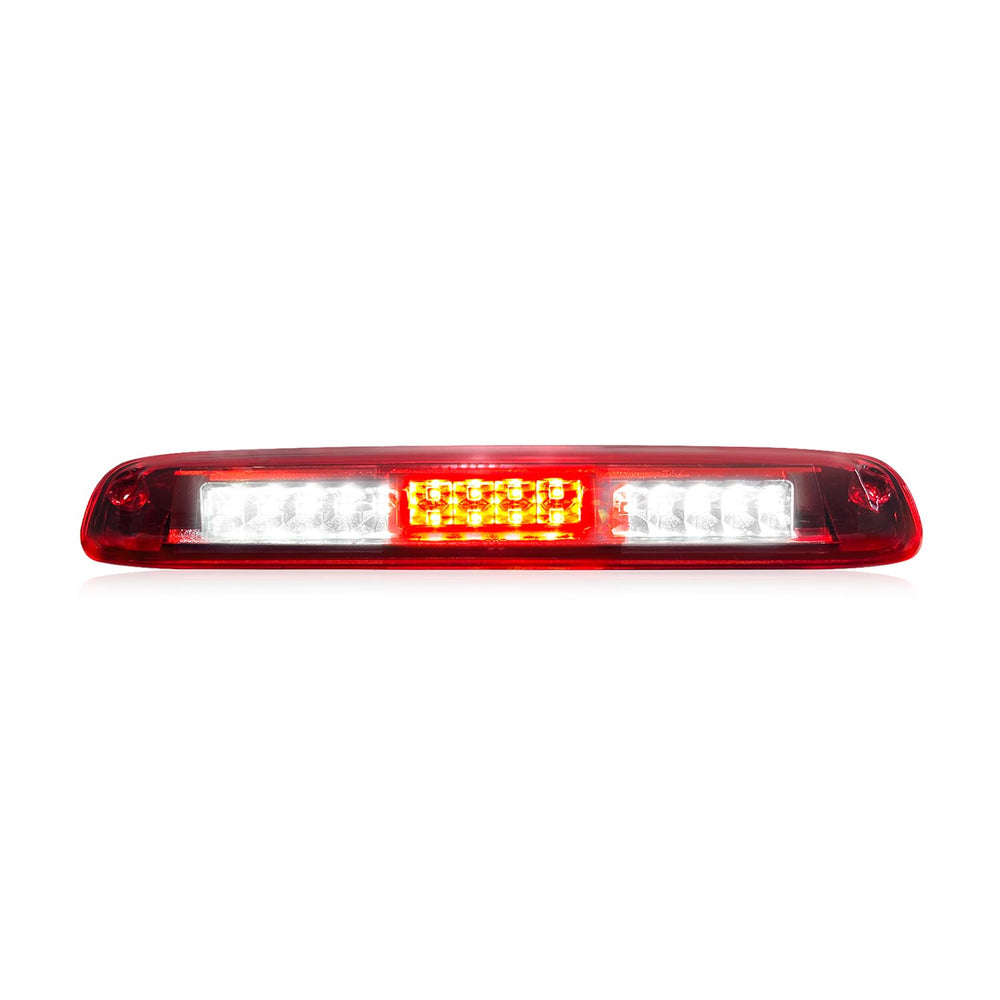 LESAUCE front view chrome housing and red lens showing modern look and improved visibility
