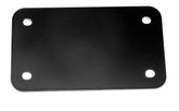 LFPartS front view black license plate frame shows neat finish and fit