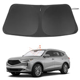 LHFLIVE front view on Acura MDX windshield showing full coverage and sun protection benefit