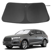 LHFLIVE front view installed on Audi Q7 windshield showing full coverage and cooling benefit