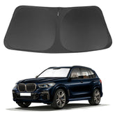 LHFLIVE sun shade front packaging showing exact BMW X5 fit and protection
