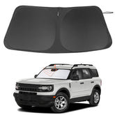LHFLIVE front view on Bronco Sport showing precise fit and sun protection