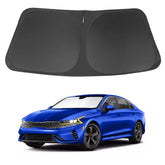 LHFLIVE front view showing perfect fit on windshield protecting interior