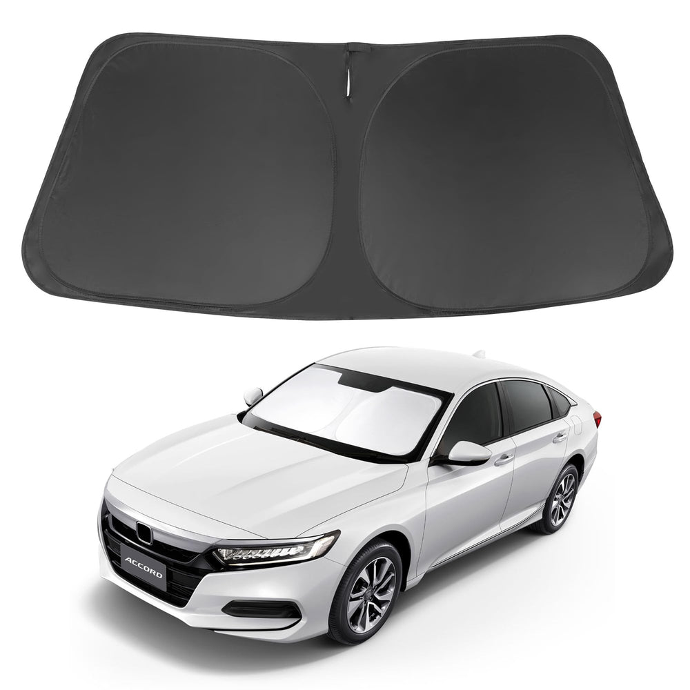 LHFLIVE front view showing perfect fit on 2018–2022 Accord windshield, protecting interior
