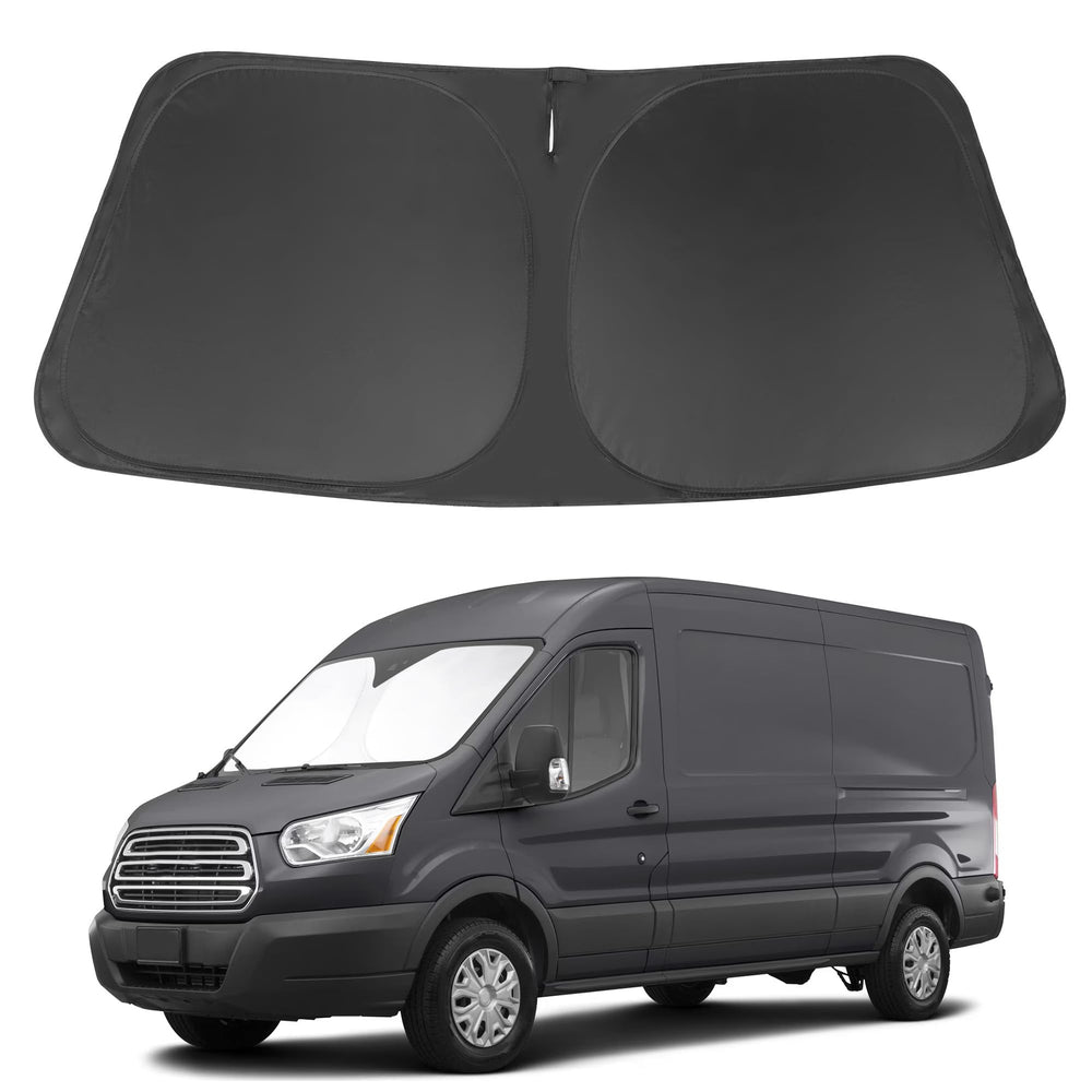 LHFLIVE front view on windshield showing full coverage and interior protection