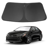 LHFLIVE front windshield fitted on Corolla showing full coverage benefit