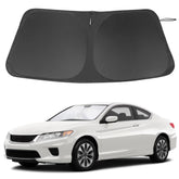 LHFLIVE front view sun shade on Honda Accord protects interior from heat