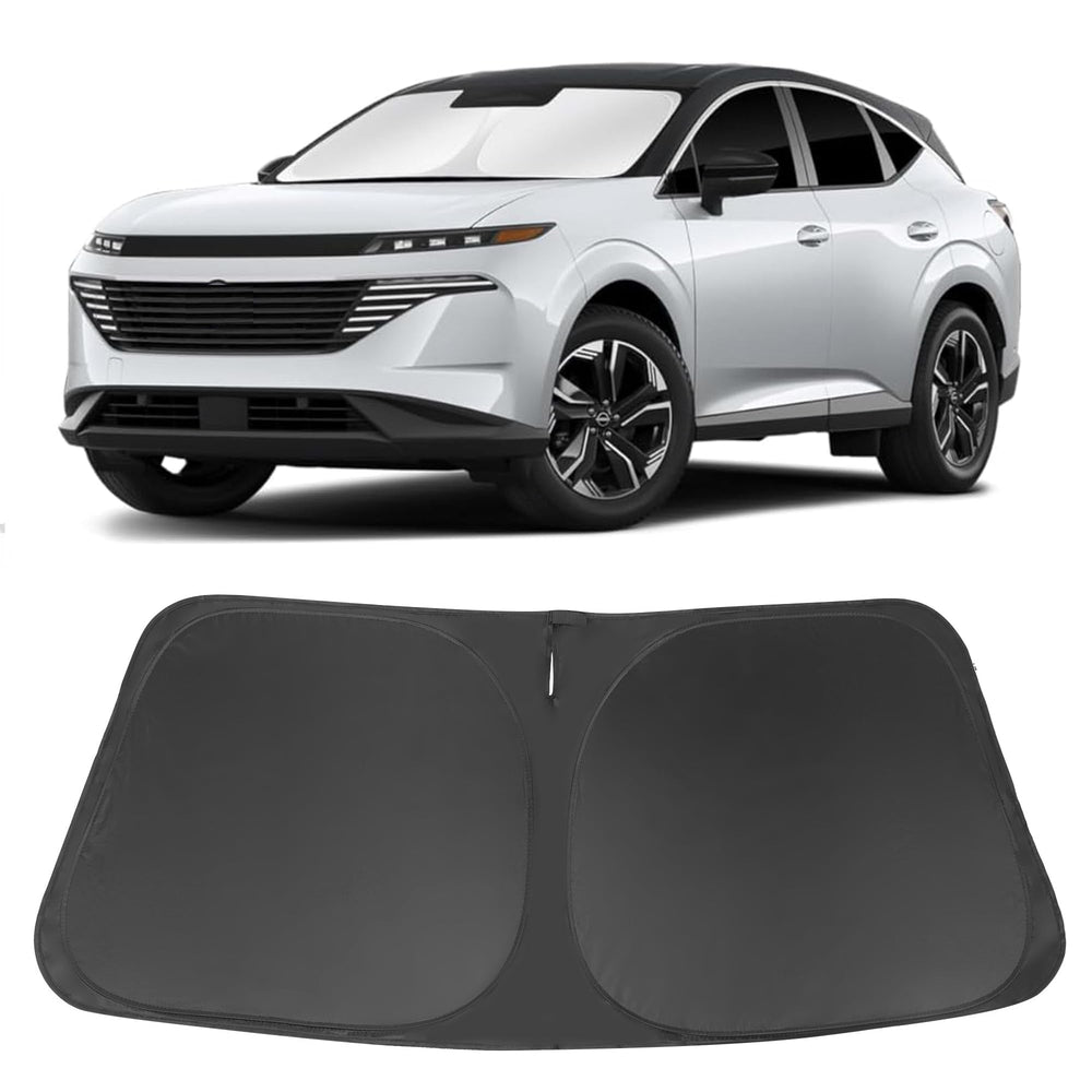 LHFLIVE front view on Murano showing full windshield coverage and UV protection benefit