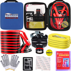 LIANXIN front view of packed emergency kit showing compact storage and portability