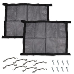 LIAULIADLL front view trailer window screen showing full panel and fit benefit