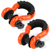 LIBERRWAY front pack showing two orange D-ring shackles and benefits of visibility