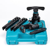 LIBRATON flaring tool front view showing full kit and portability benefit