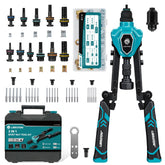 LIBRATON front view showing tool and case for portable fastening