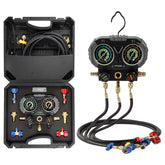 Lichamp front manifold gauge set showing gauges and valves for easy diagnostics