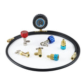 Lichamp front view gauge assembly showing clear dials and hose for fast readings