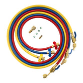Lichamp front view hose set showing color-coded valves for faster identification