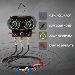 Lichamp reinforced hoses and quick connectors preventing leaks during charging